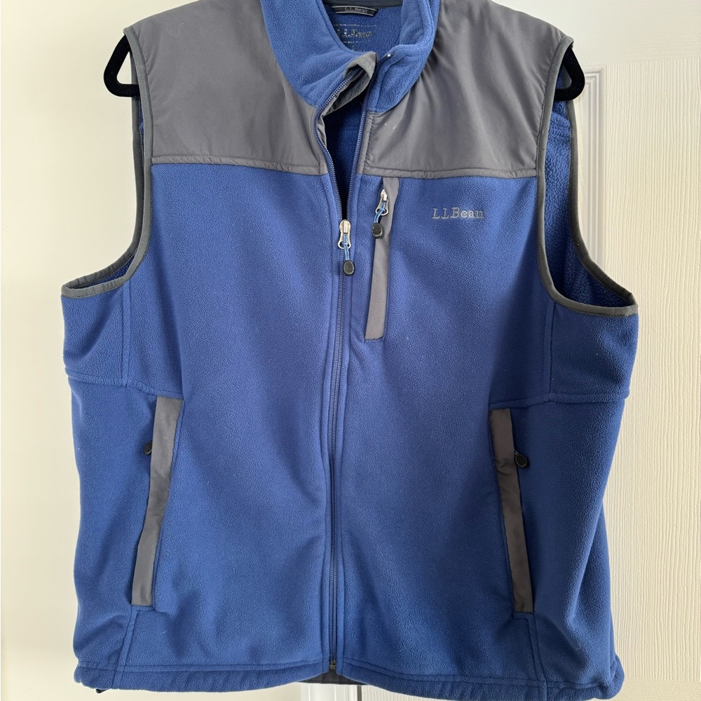 L.L. Bean Soft Blue Fleece Jacket